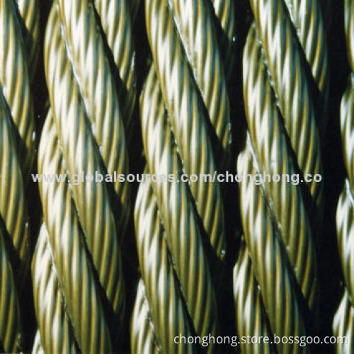 35W x 7 Compacted Steel Wire Rope with 14 to 60mm Nominal Diameter